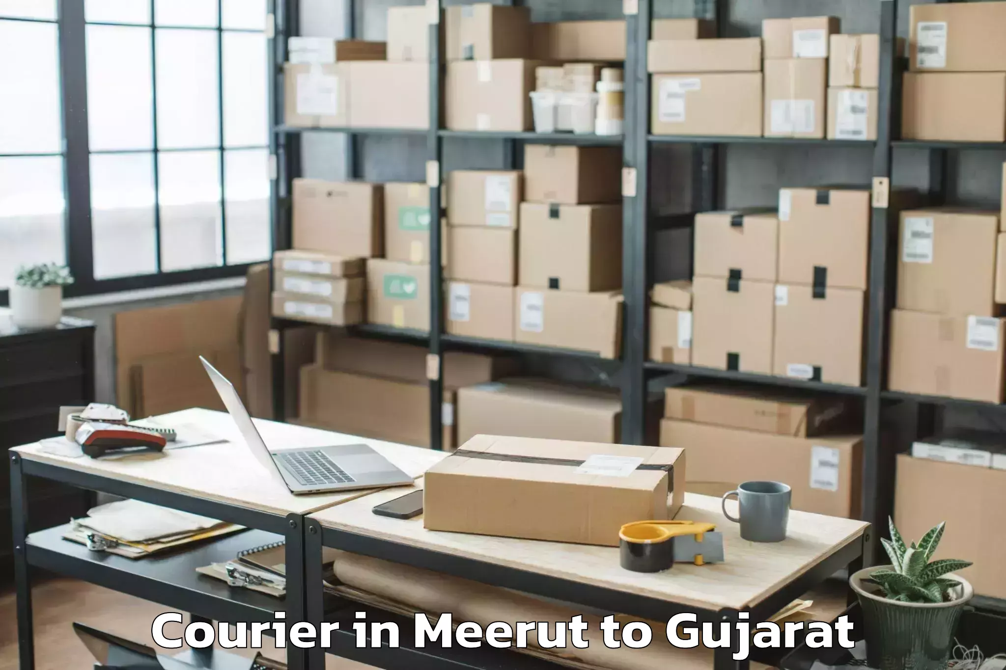 Book Meerut to Virpur Courier Online